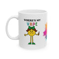 Personalised 'Where's My Vape' Mug, Funny Gift