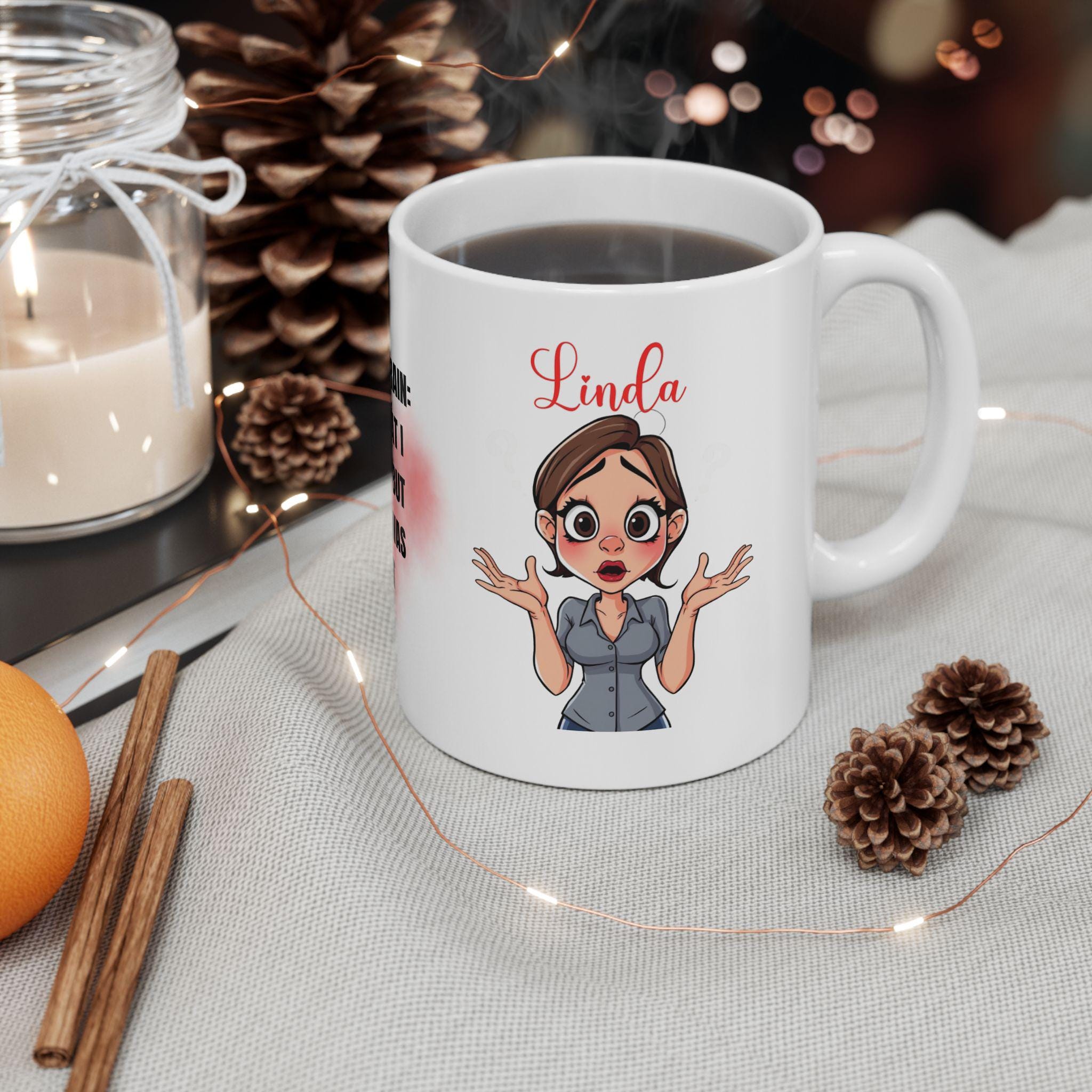 Funny Menopause Brain Mug, Hilarious Novelty Gift