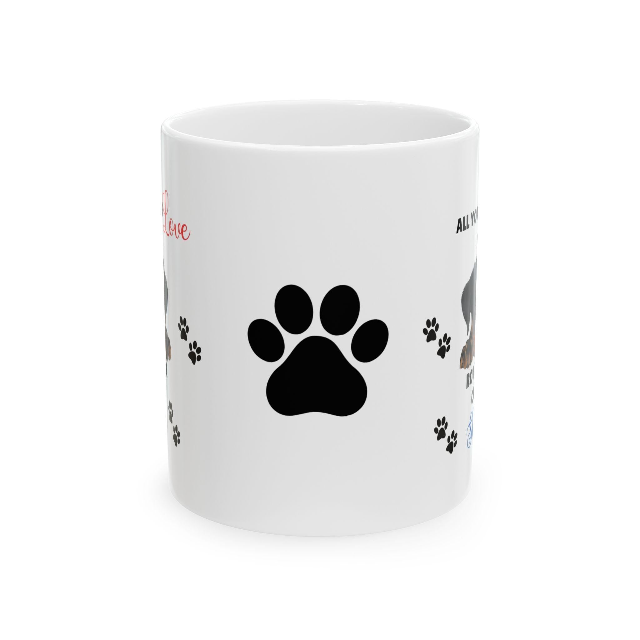 Personalised Rottweiler Mug: Dog Lover Gift