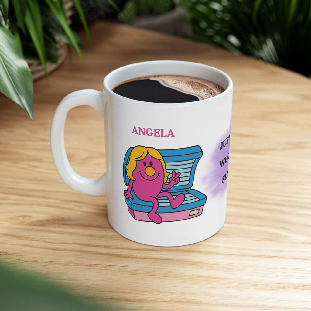 Personalised Just a girl who loves sunbeds, funny, 11oz mug