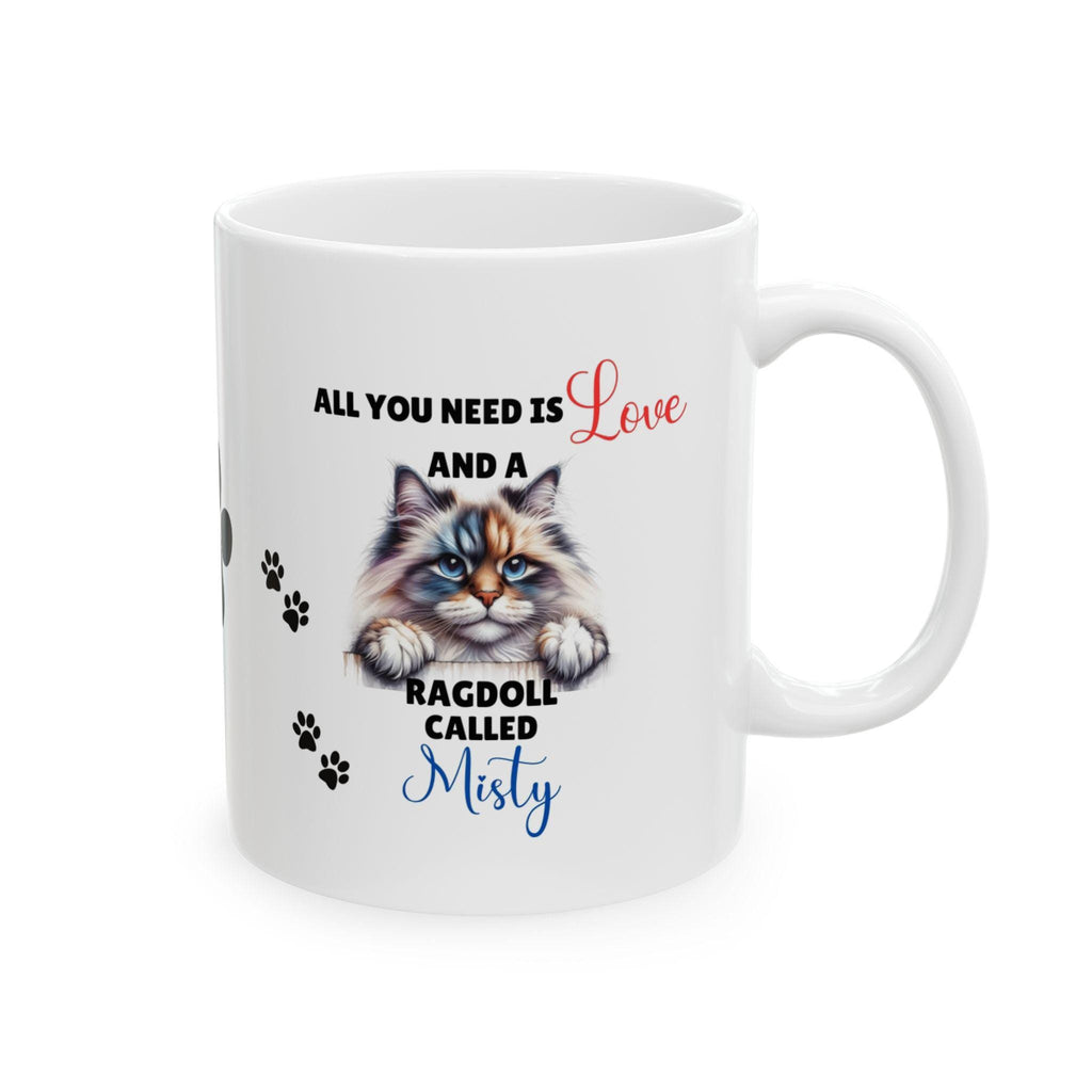 Personalised Ragdoll Cat Mug, Cute Cat Lover Gift