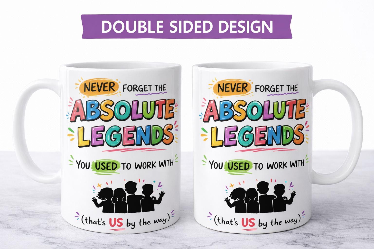 Funny Farewell Mug, Absolute Legends Colleagues Leaving Gift, Workplace Humor Mug