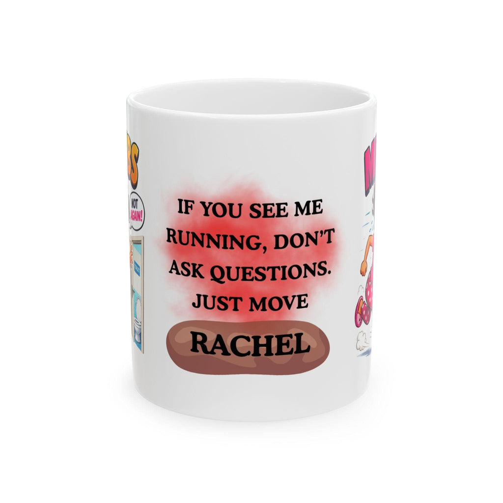Personalised Miss IBS Mug, Funny Toilet Humour Gift, 11oz Ceramic