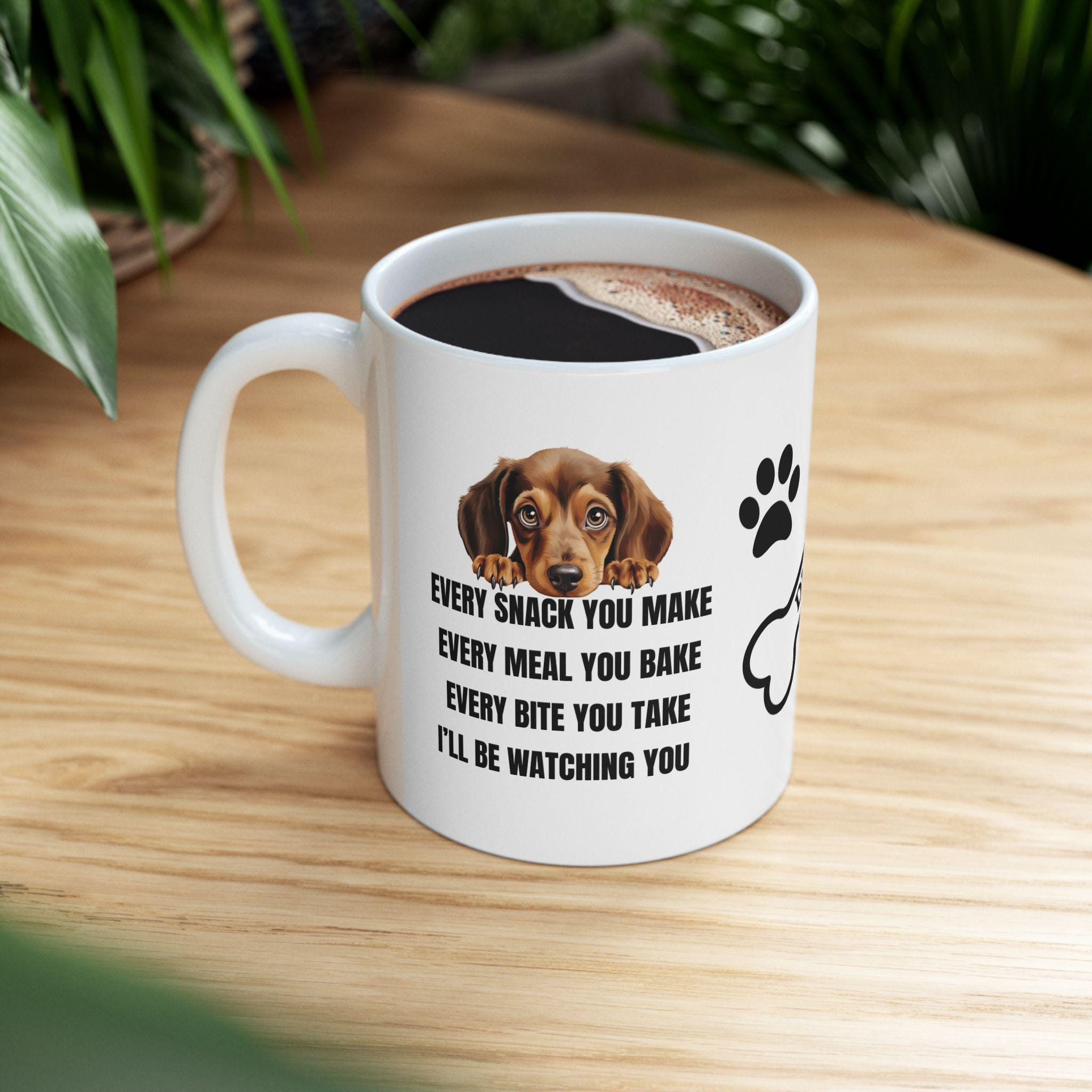 Dachshund personalised i'll be watching you: Dog Lover Gift, funny