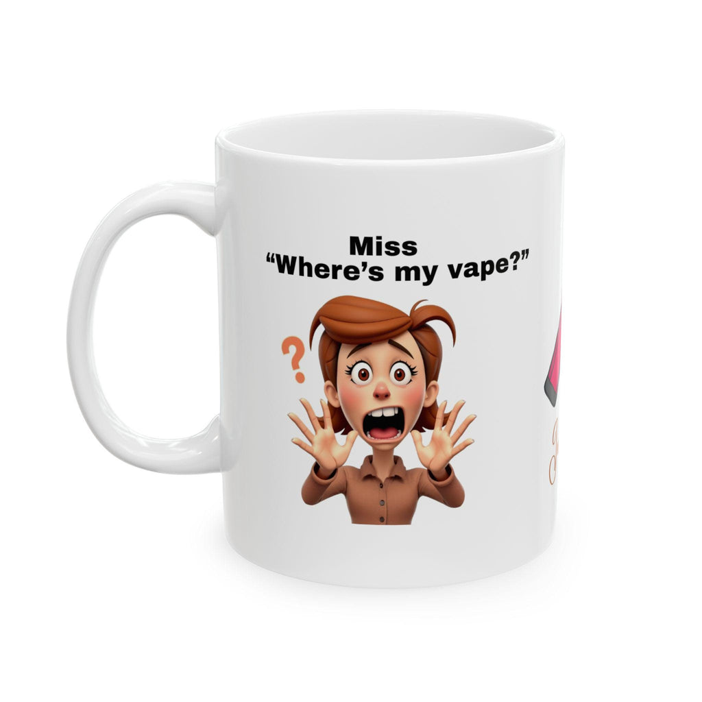 Personalised "Miss Where's My Vape" Mug: Novelty Gift