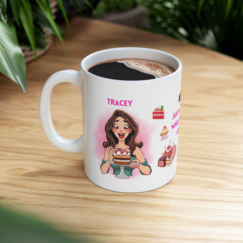 Personalised Cake Lover Mug, Sweet Tooth Gift, 11oz Beverage Cup