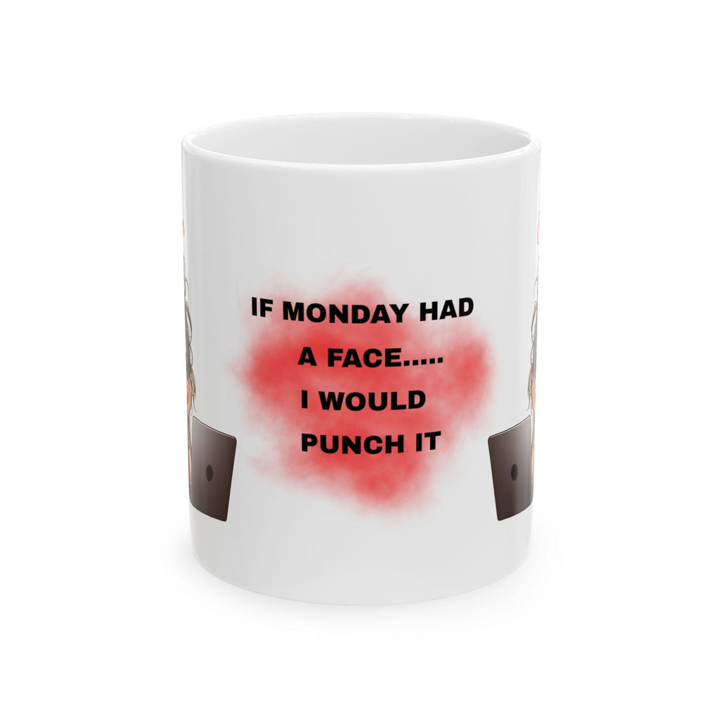 Personalised Monday Punch Mug, Novelty Coffee Cup Gift