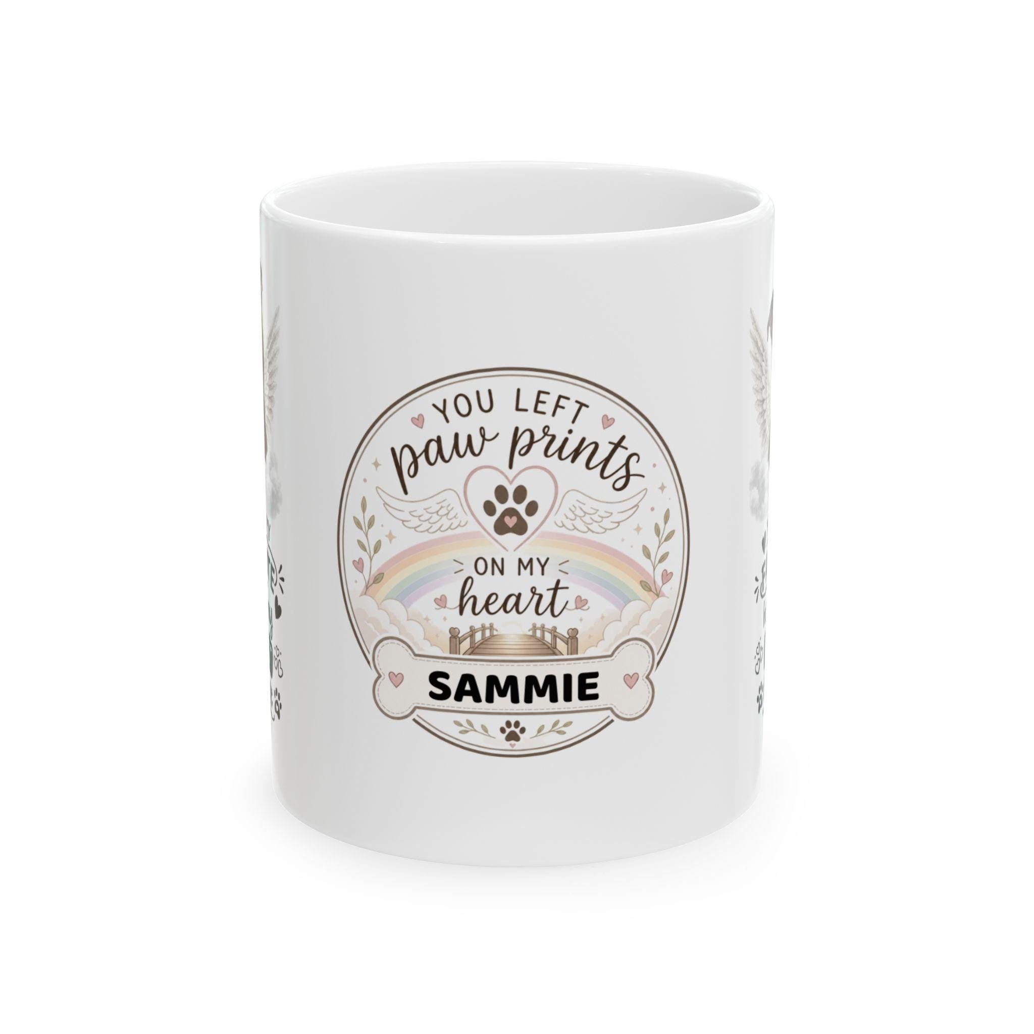 Personalised Staffordshire bull terrier Memorial Mug Personalised, Dog Remembrance Mug, Favourite Hello Hardest Goodbye 11oz