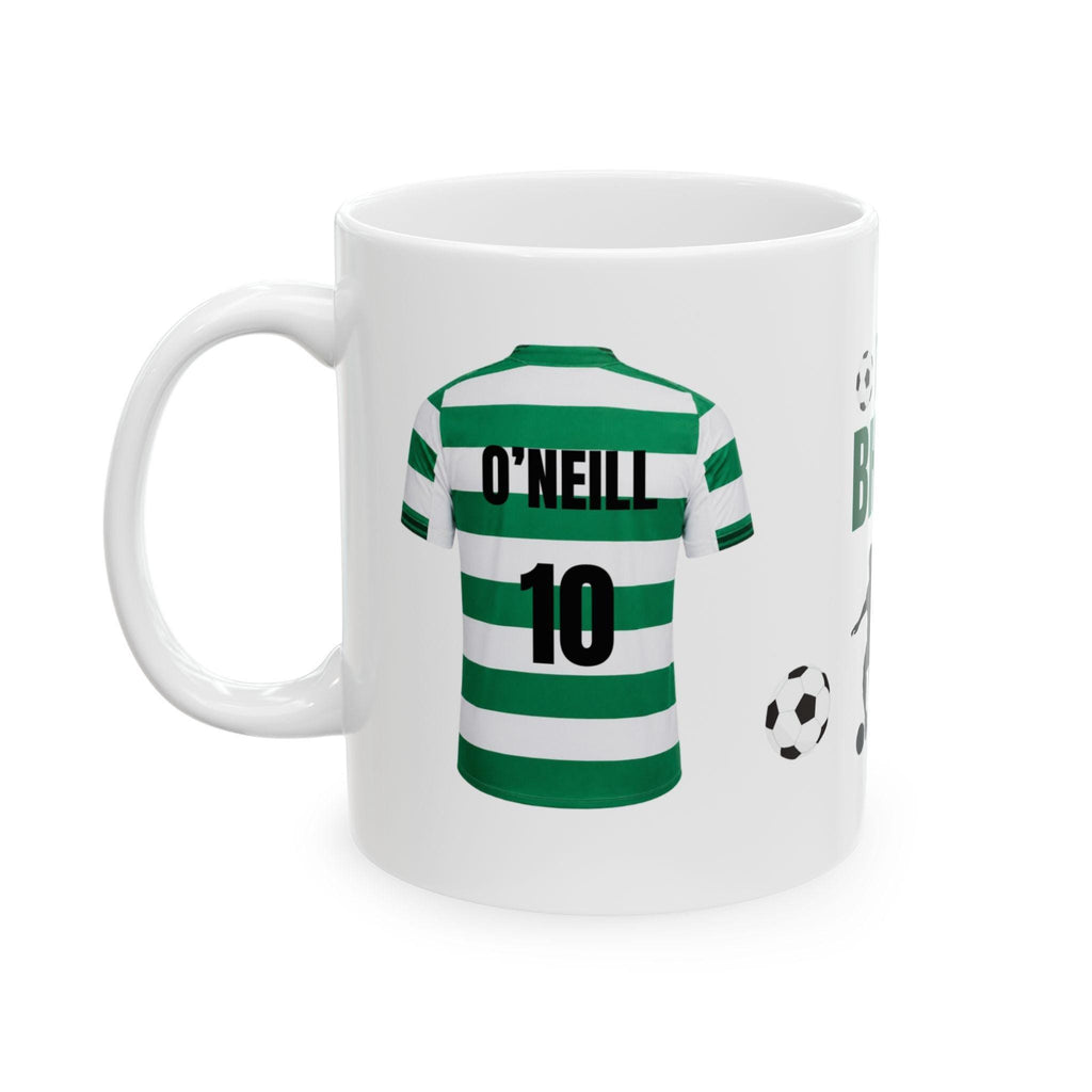 Celtic Themed Mug, THE BHOYS!, Personalised, Him, Her, Football, Gift, Xmas, Coffee, Tea, Birthday, cup
