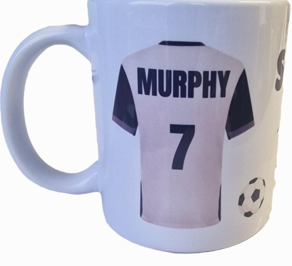 Personalised Tottenham Hotspur Mug, Football Gift, 11oz Ceramic Coffee Cup Drinkware