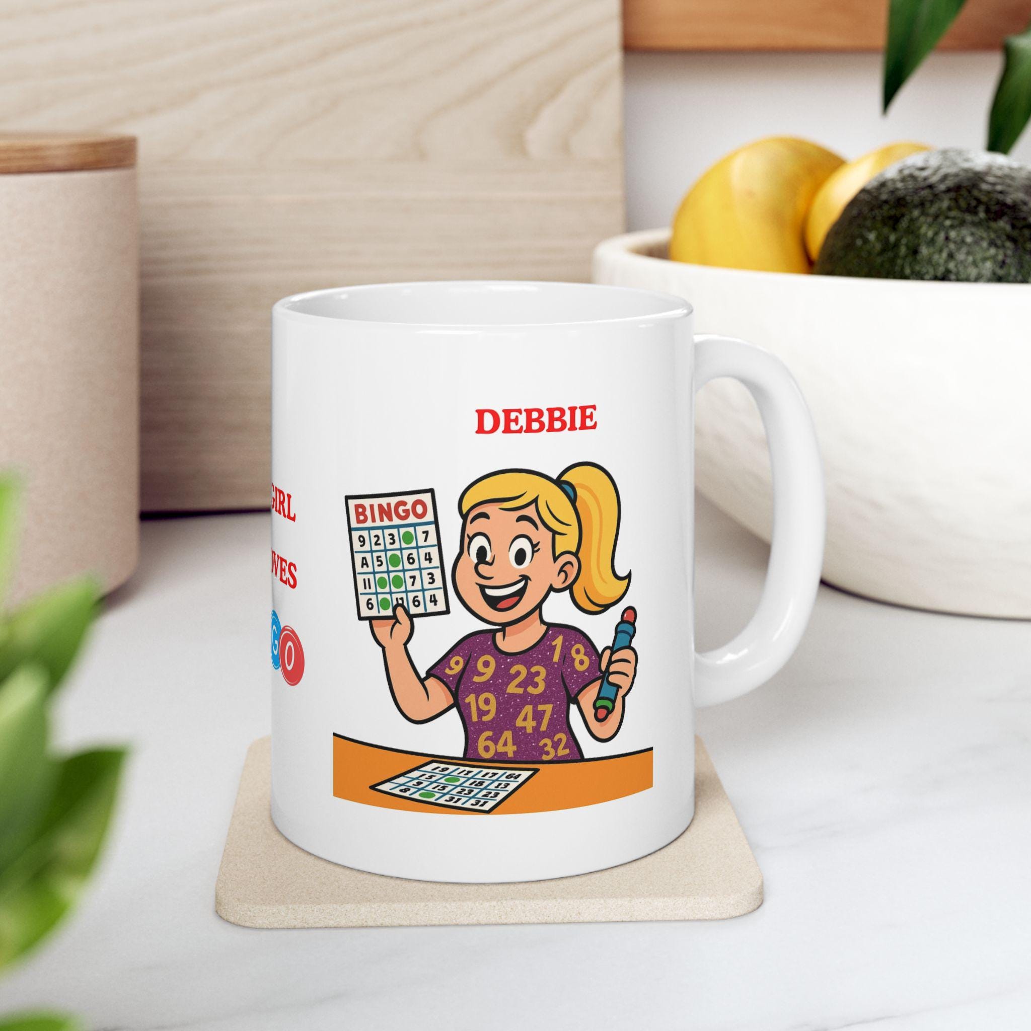 Personalised Bingo Mug, Gift for Bingo Lover