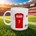 Arsenal Themed Mug, THE GUNNERS! Personalised, Him, Her, Football, Gift, Coffee, Tea, Birthday, cup