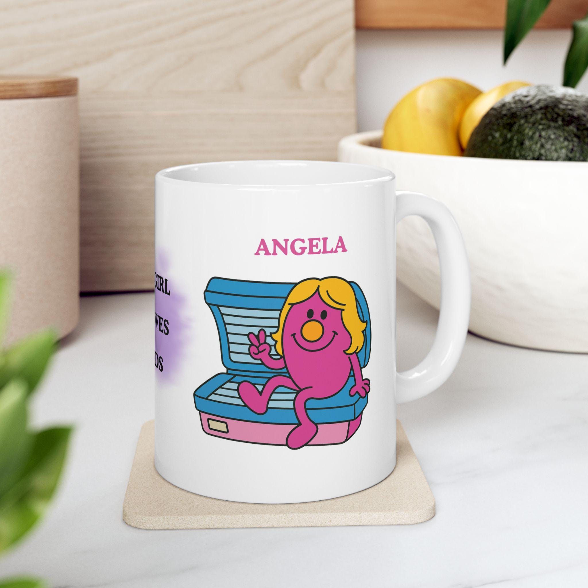 Personalised Just a girl who loves sunbeds, funny, 11oz mug