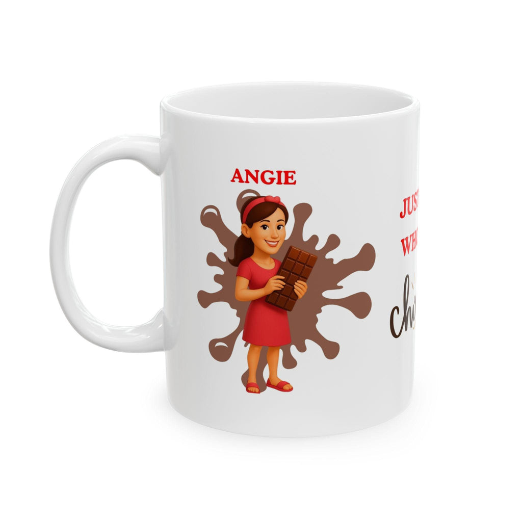 Personalised Chocolate Lover Mug, 11oz Coffee Cup, Gift for Her