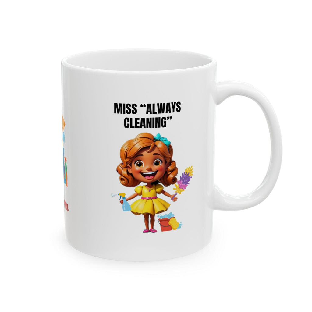 Personalised Miss Cleaning Mug, Fun Gift, 11oz Ceramic Coffee Cup Drinkware