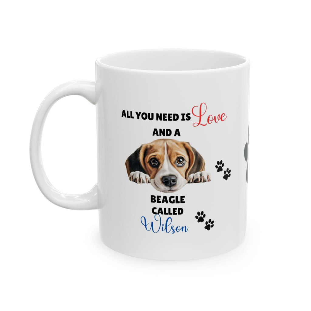 Personalised Beagle Mug: Dog Lover Gift