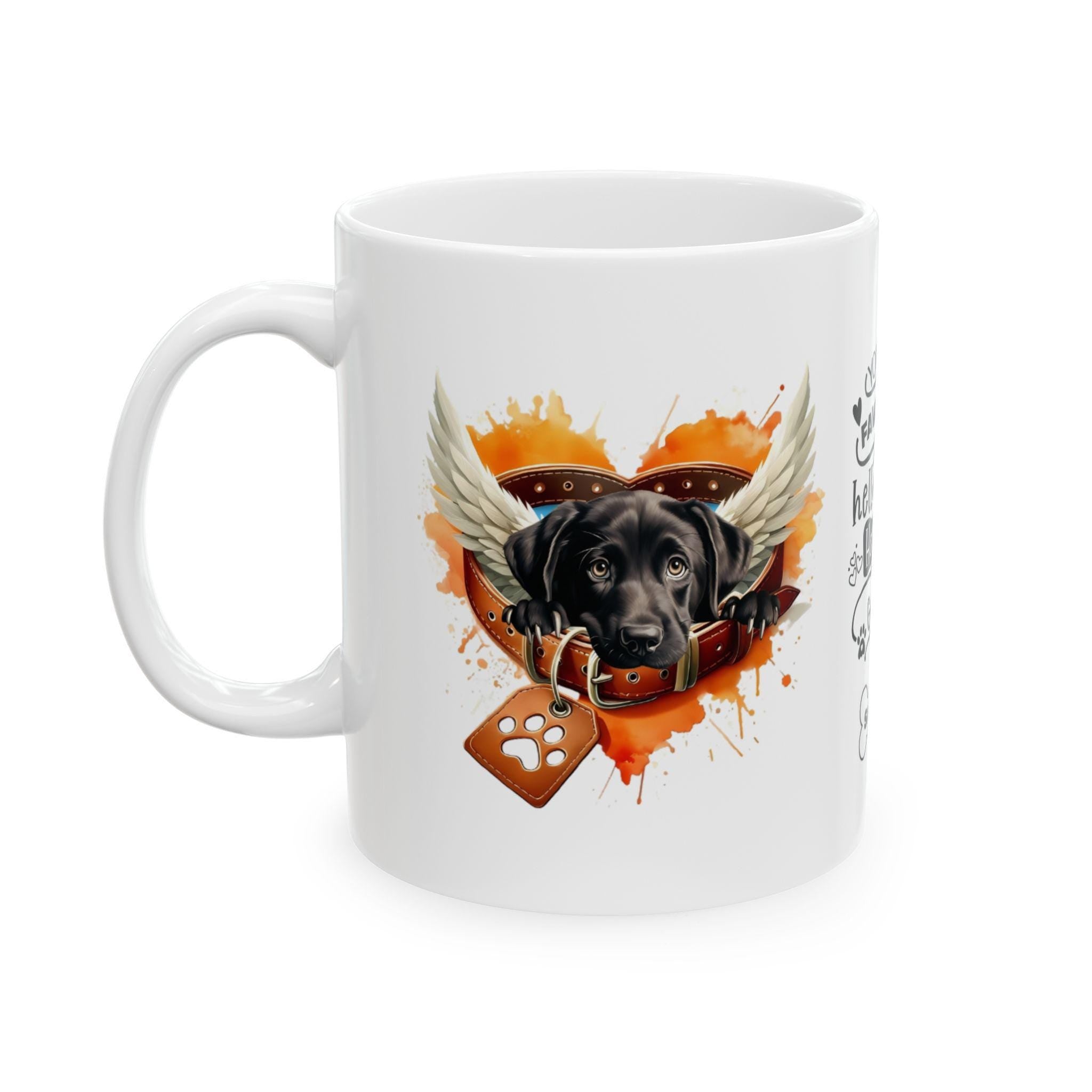 Personalised Labrador Memorial Mug: Rainbow Bridge Sympathy Gift