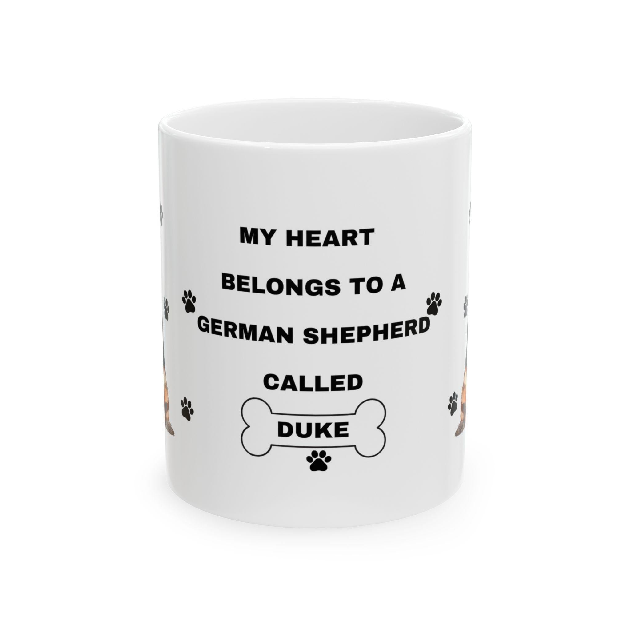 Personalised German Shepherd Mug: Dog Lover Gift