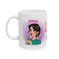 Personalised Wake Up and Makeup Mug, Fun Gift
