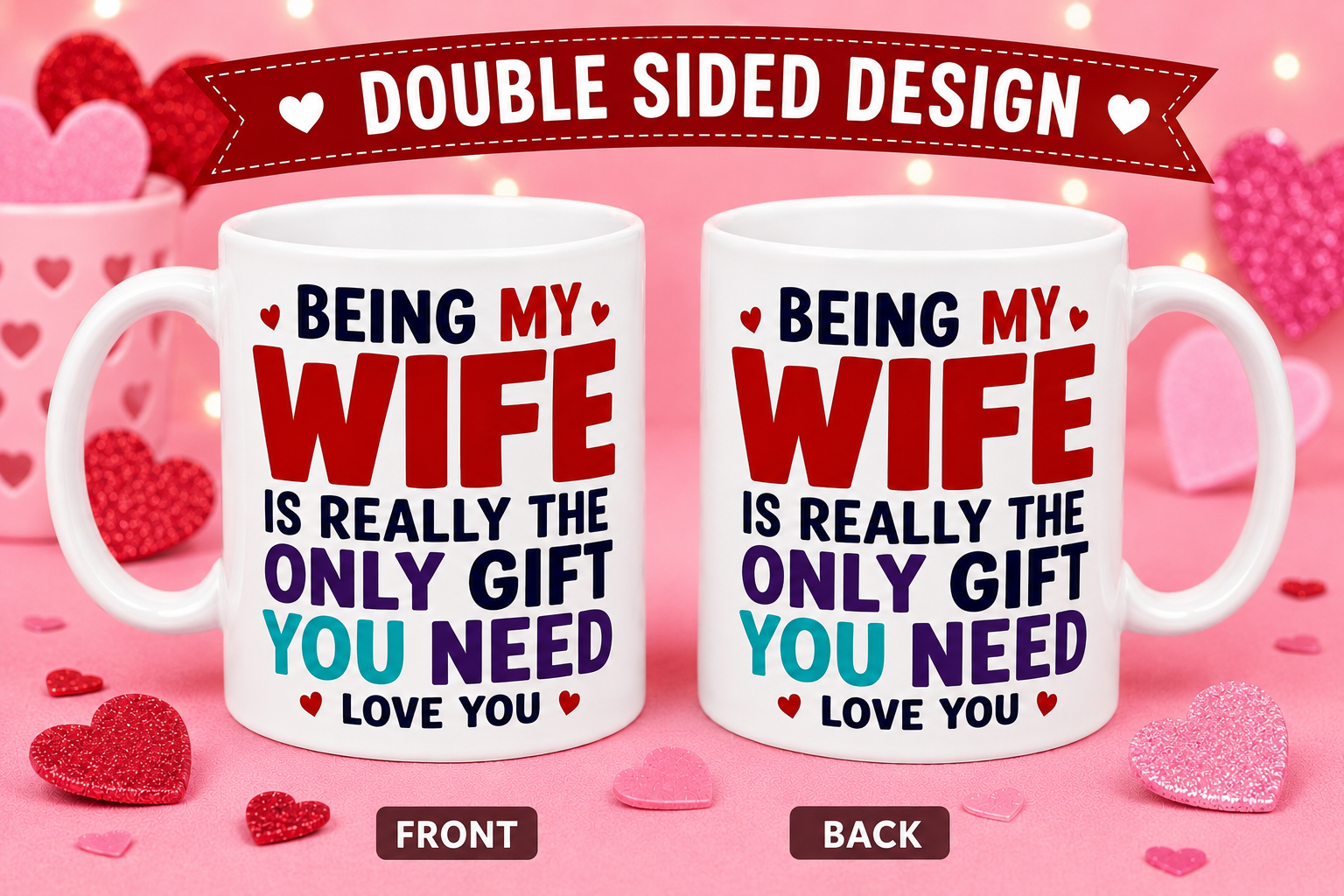 Being my wife mug, funny, Anniversary, Birthday, wedding, gift, 11oz cup.
