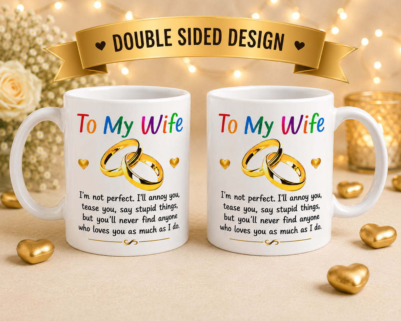 To my wife mug, romantic, Anniversary, wedding, lovely gift, Birthday, 11oz cup