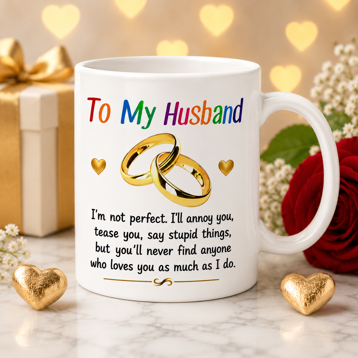To my Husband mug, romantic, Anniversary, wedding, lovely gift, Birthday, 11oz cup