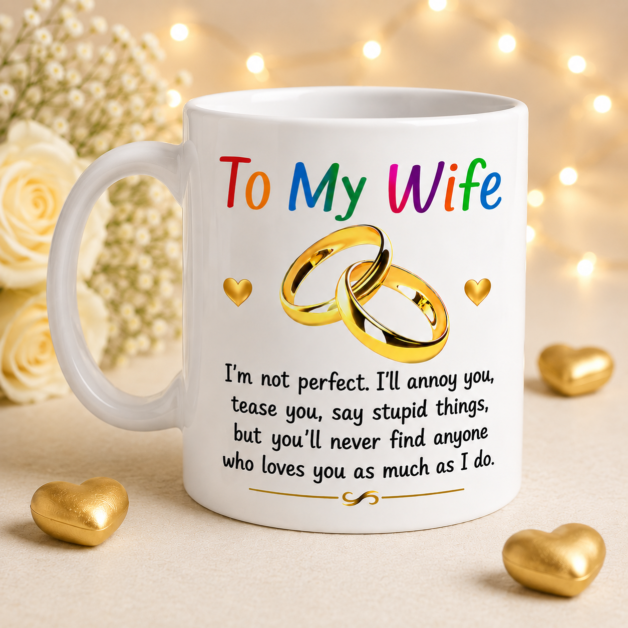 To my wife mug, romantic, Anniversary, wedding, lovely gift, Birthday, 11oz cup
