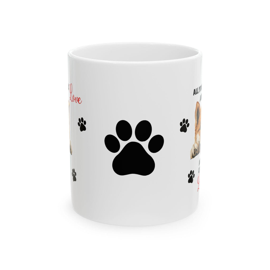 Personalised Akita Mug: Dog Lover Gift, 11oz Ceramic Coffee Cup Drinkware
