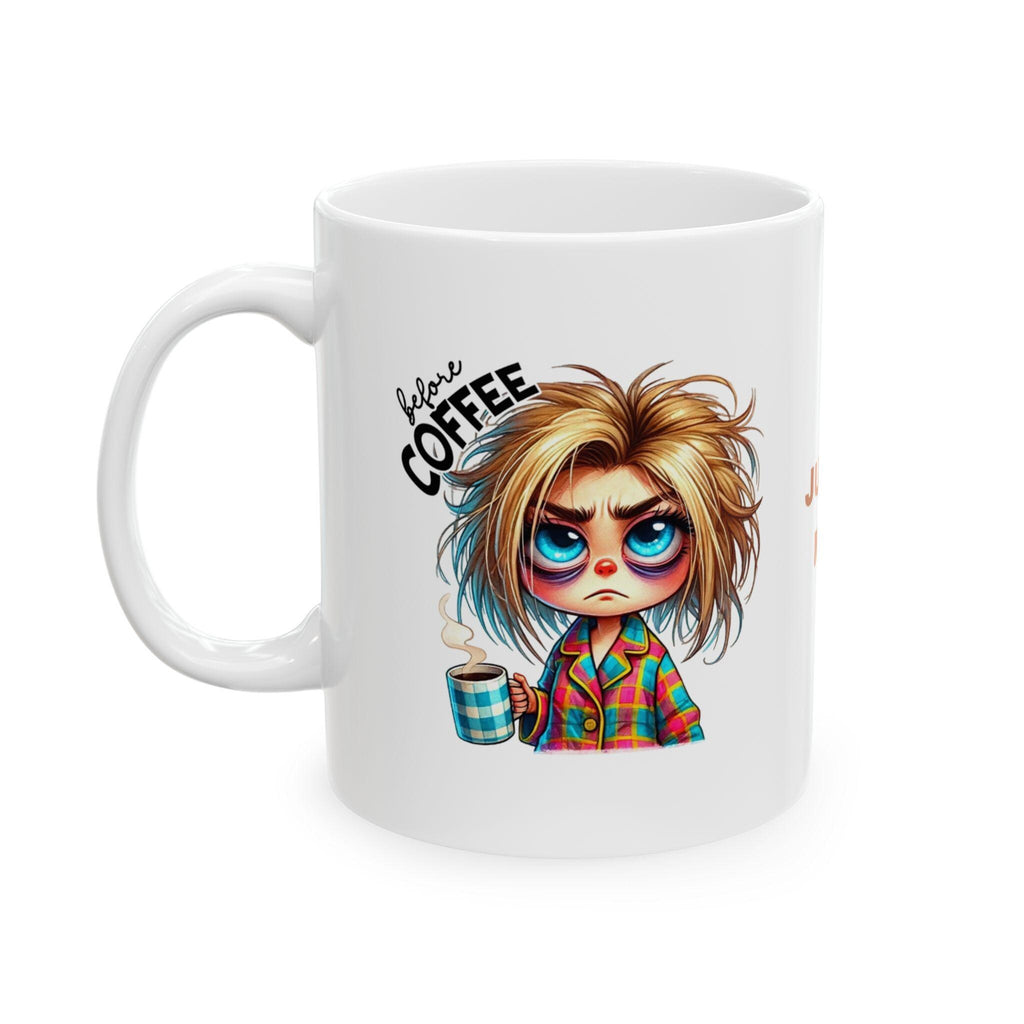 Sarcastic Coffee Mug: Before & After Coffee, Funny Novelty Gift