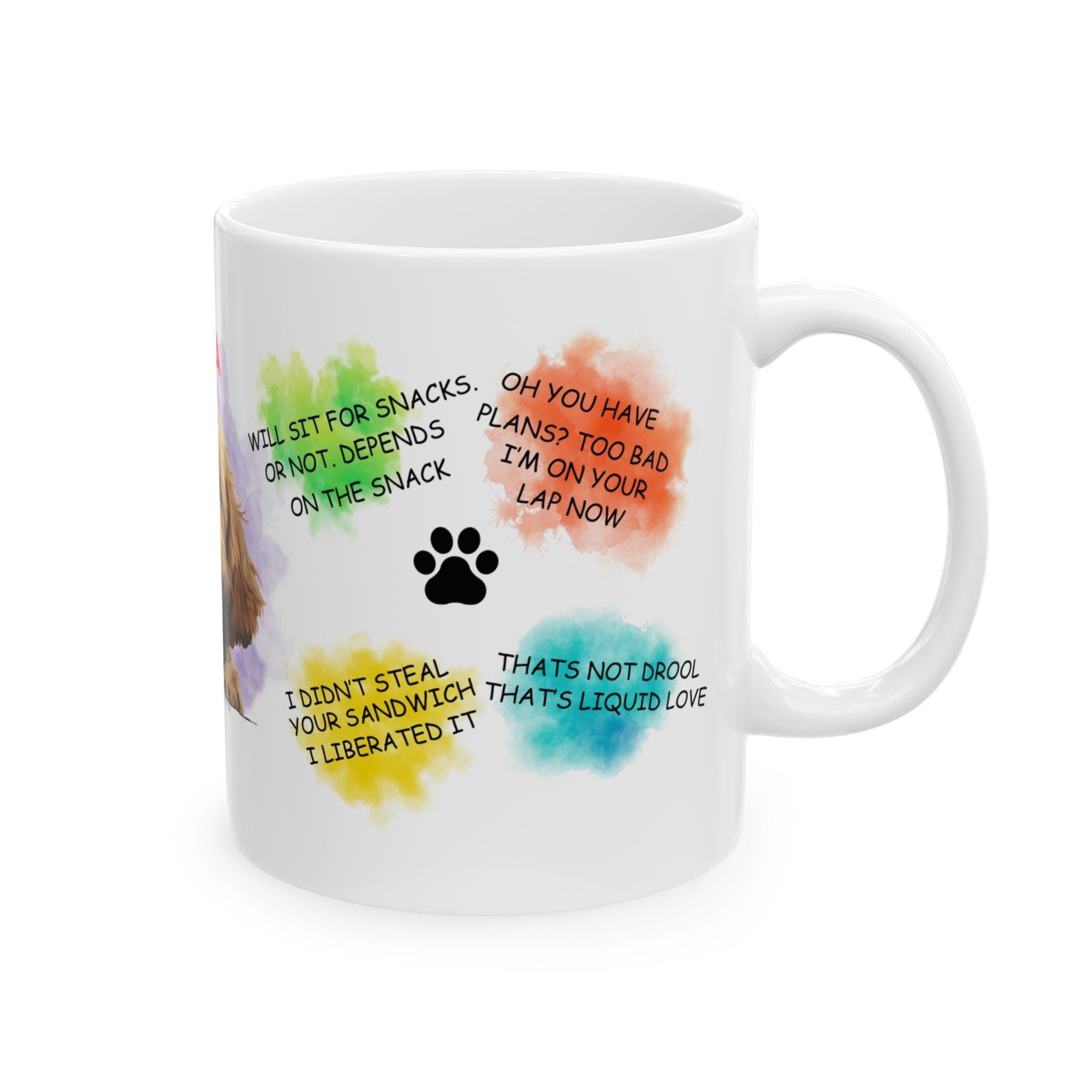 Cockapoo personalised funny dog quote Mug, Dog Lover Gift