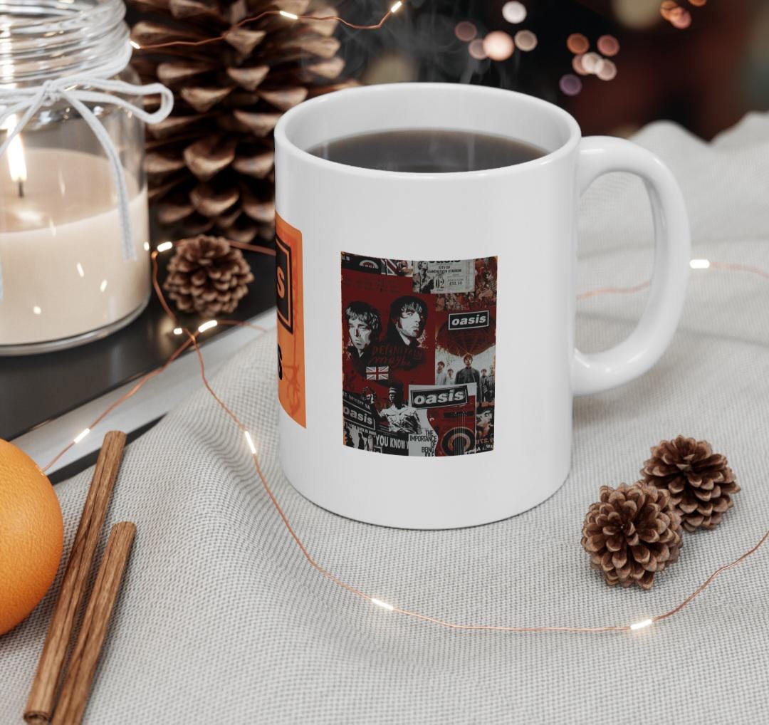 Personalised Oasis Fan Mug: Retro Concert Gift