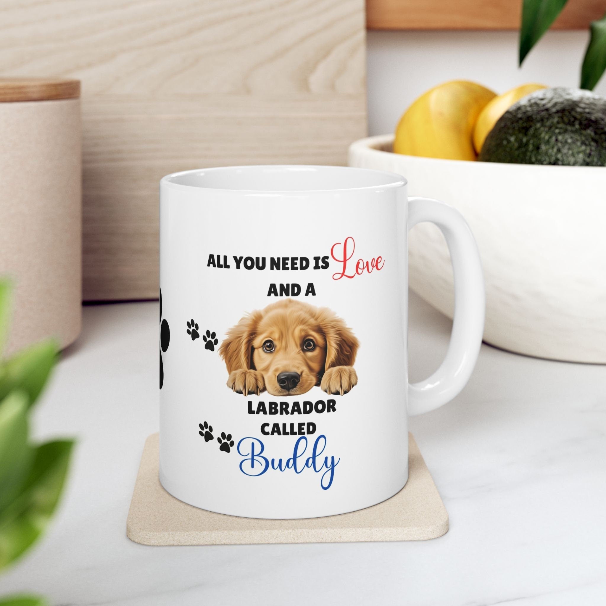 Personalised Labrador Mug, Dog Lover Gift