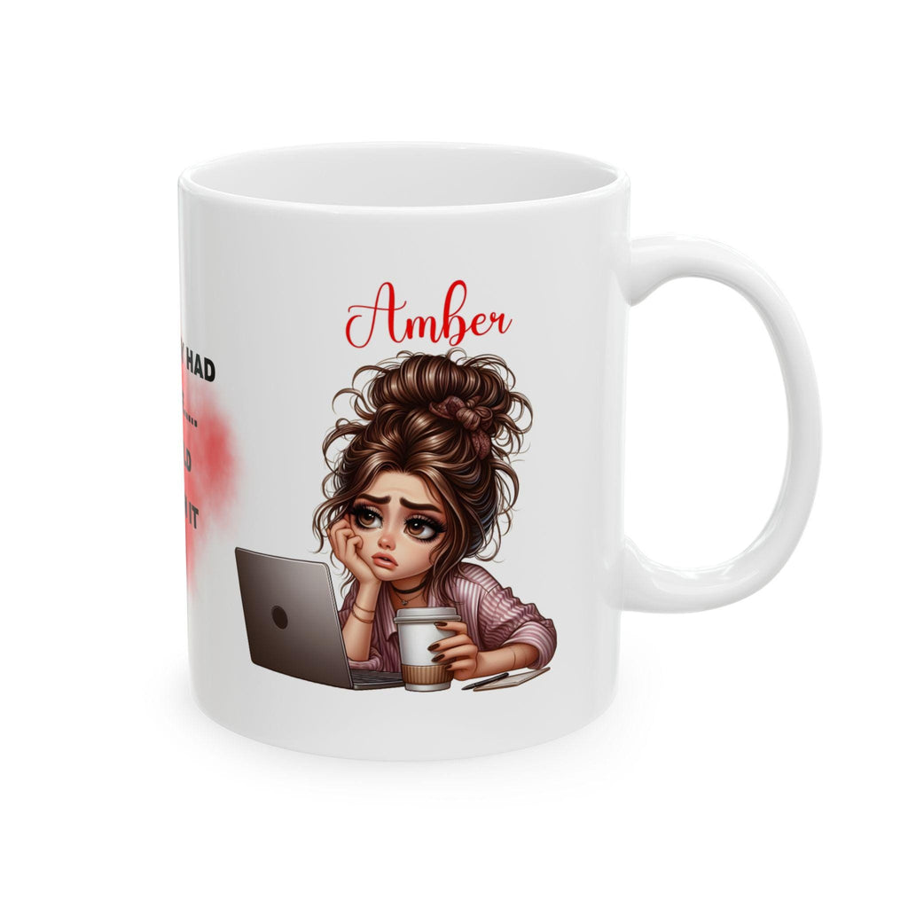 Personalised Monday Punch Mug, Novelty Coffee Cup Gift