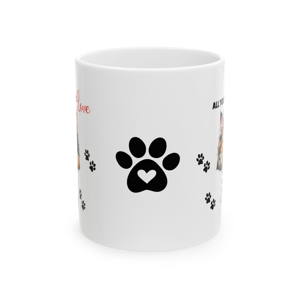 Personalized Manx Cat Mug, Cute Cat Lover Gift