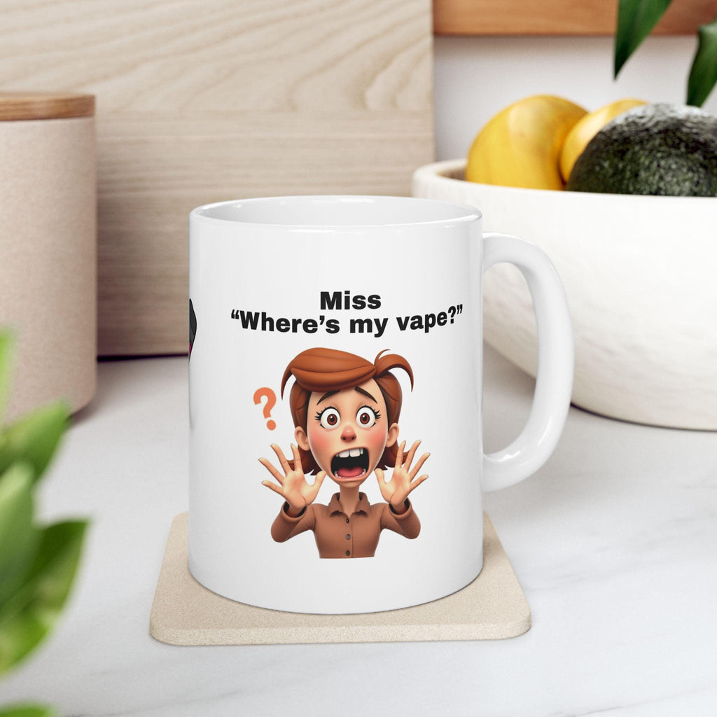 Personalised "Miss Where's My Vape" Mug: Novelty Gift