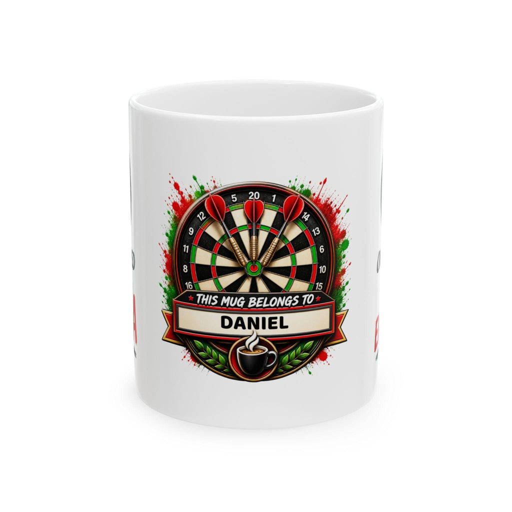 Funny Darts mug, one hundred and eigh TEA, personalised, fun mug, 11oz Ceramic