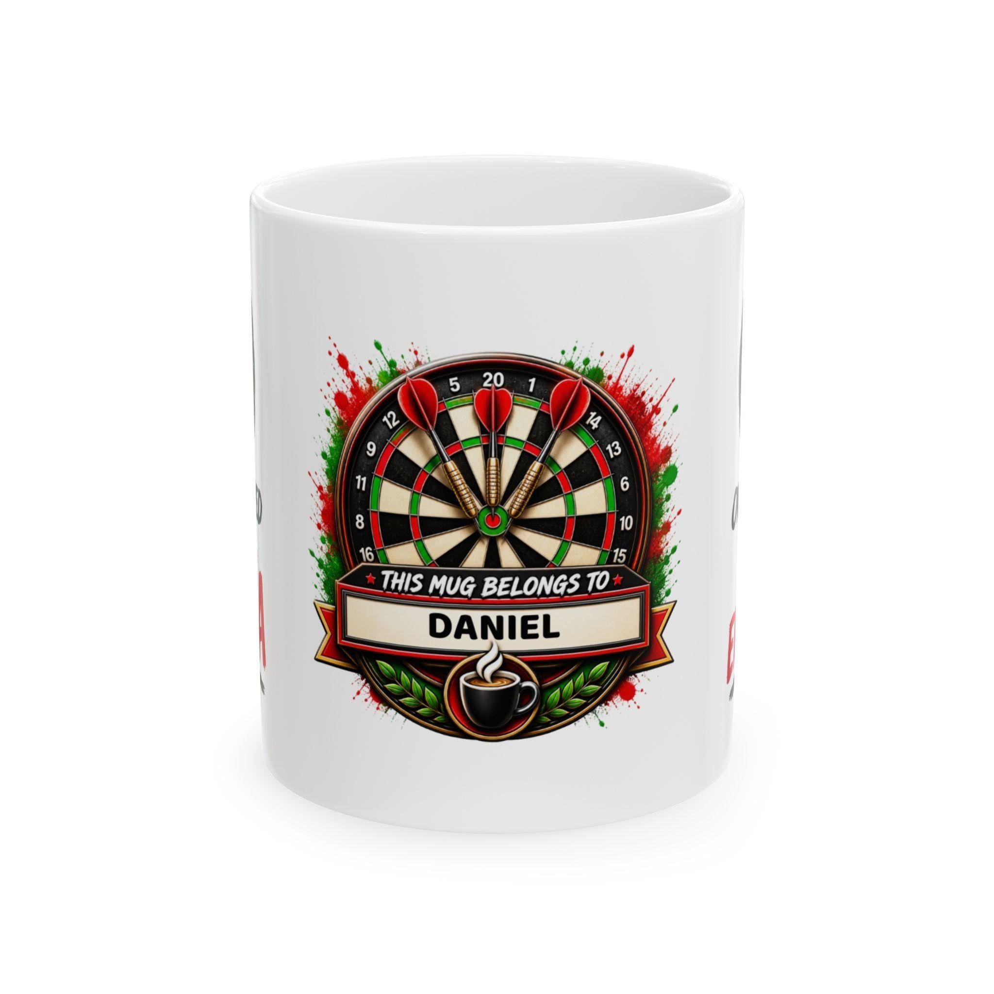 Funny Darts mug, one hundred and eigh TEA, personalised, fun mug, 11oz Ceramic