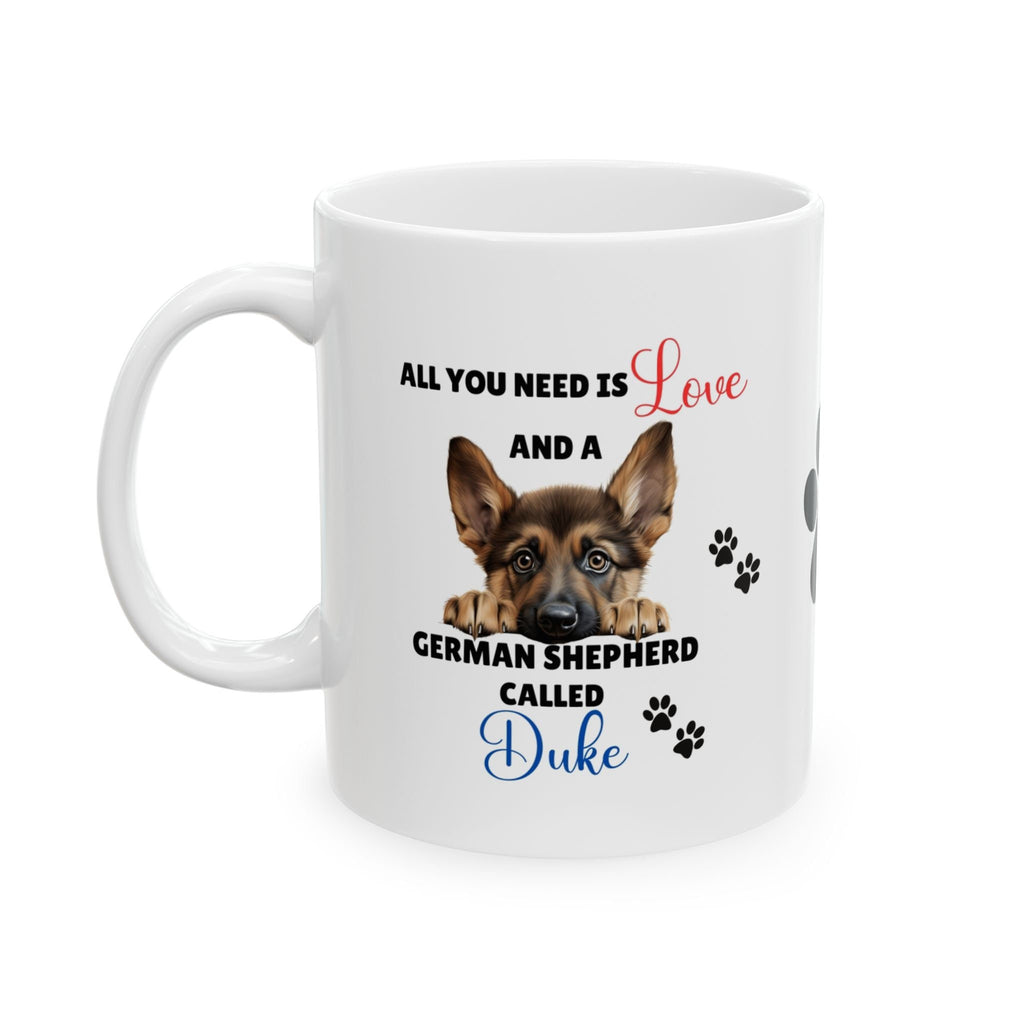 Personalised German Shepherd Mug: Dog Lover Gift