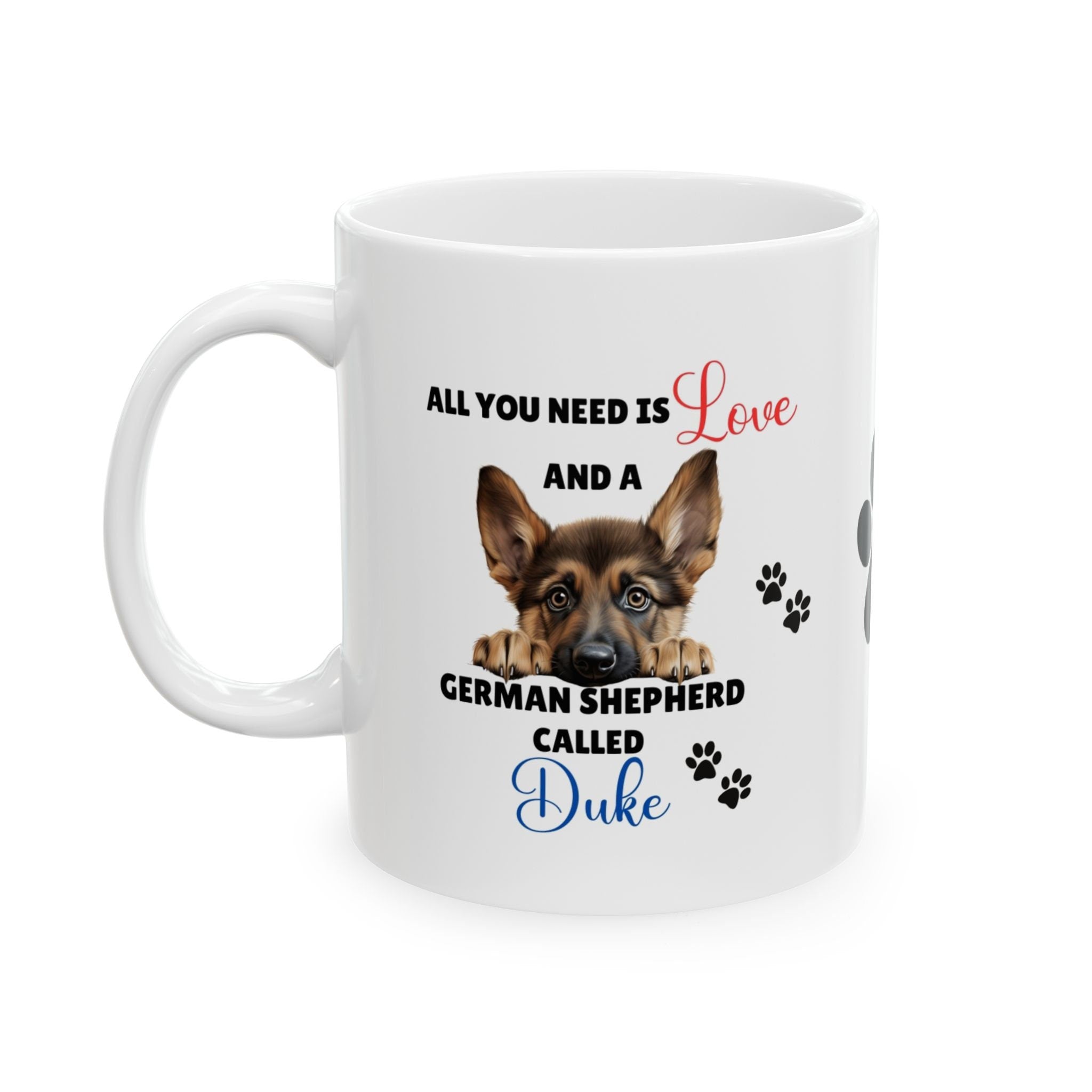 Personalised German Shepherd Mug: Dog Lover Gift
