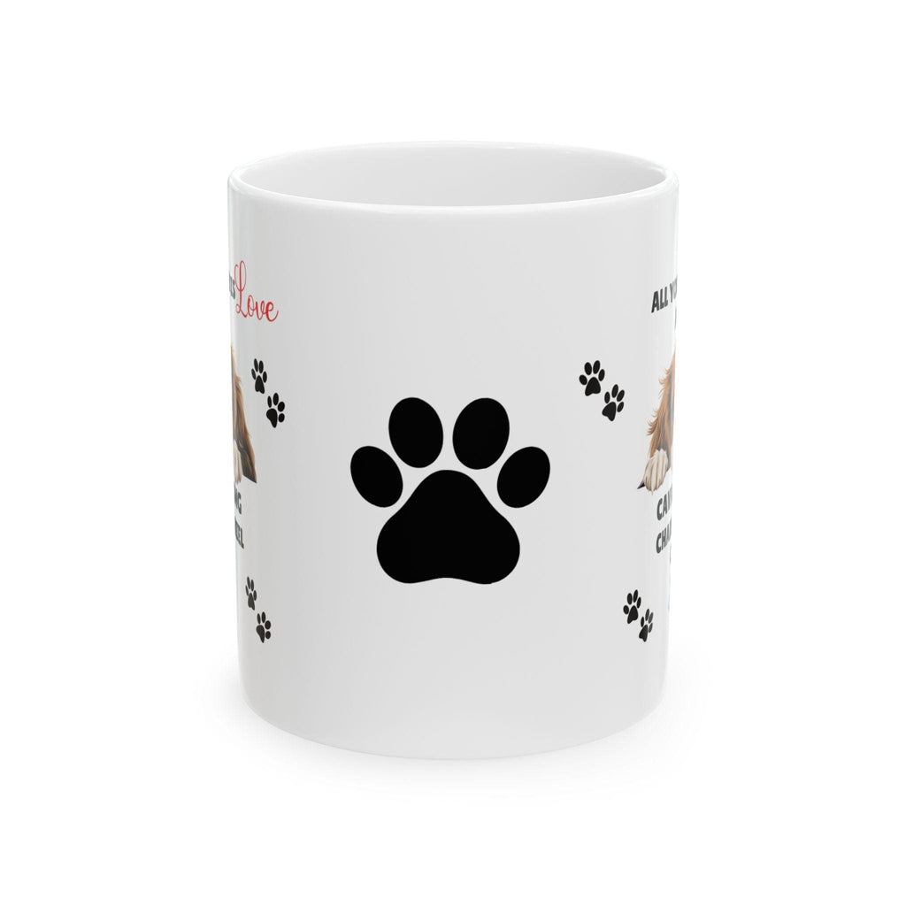 Personalised Cavalier King Charles Spaniel Mug: Dog Lover Gift, 11oz Ceramic Coffee Cup Drinkware