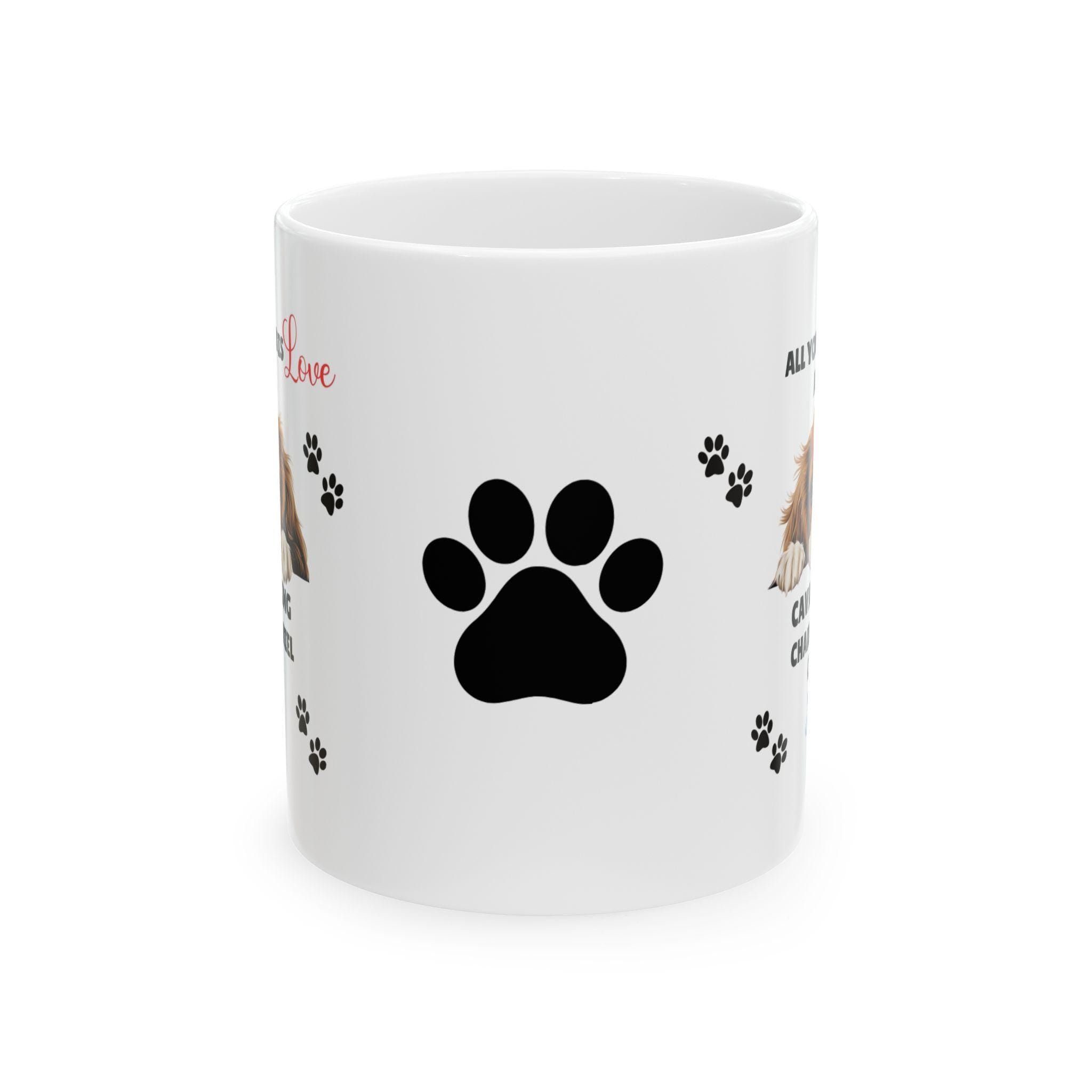 Personalised Cavalier King Charles Spaniel Mug: Dog Lover Gift, 11oz Ceramic Coffee Cup Drinkware