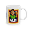 Personalised Alki Alcohol Alcoholic Mug, Funny, Him, Mr, Secret Santa, 11oz Ceramic cup