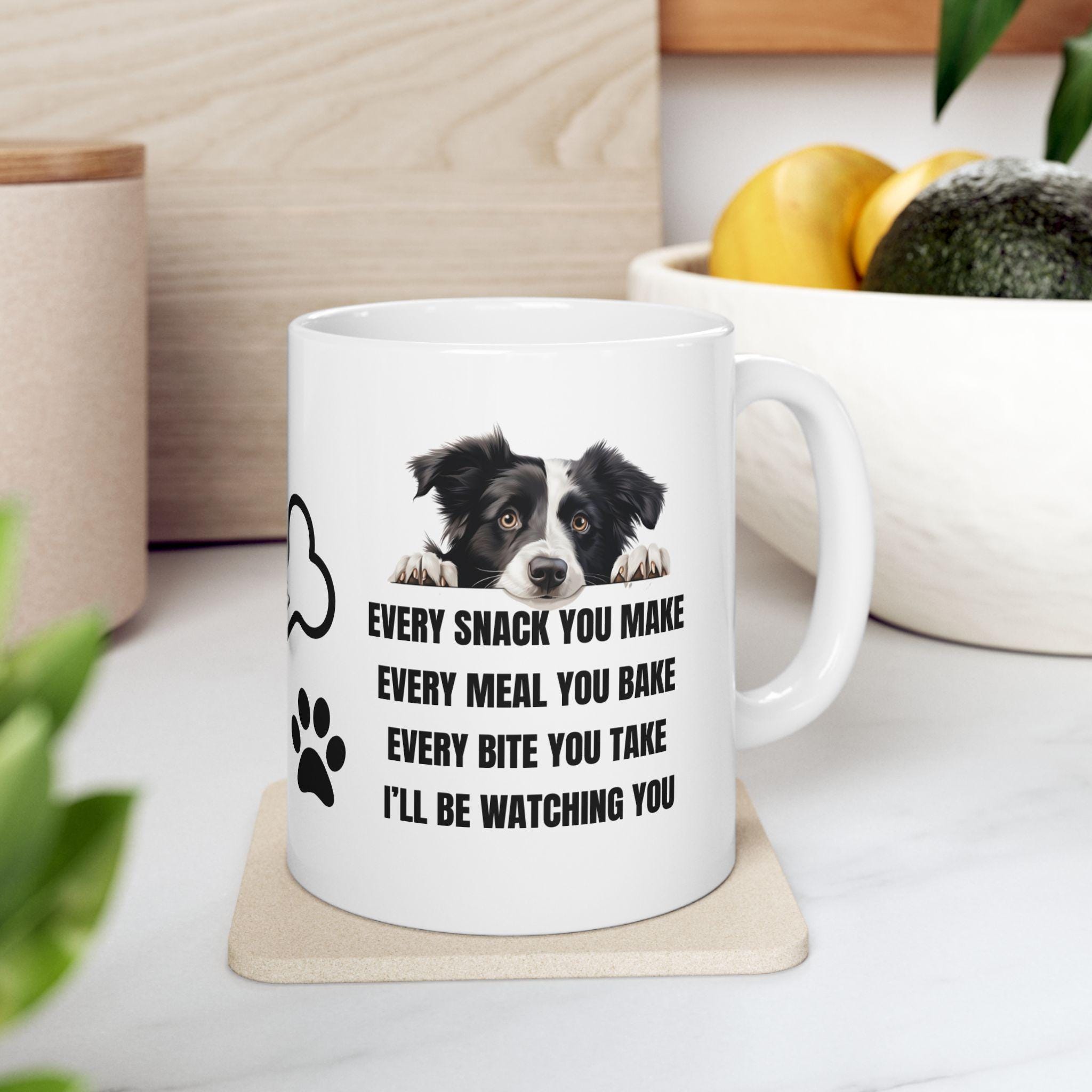 Border collie personalised i'll be watching you: Dog Lover Gift, funny
