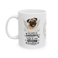 Personalised pug Memorial Mug Personalised, pug Pet Loss Gift, Dog Remembrance Mug, Favourite Hello Hardest Goodbye 11oz