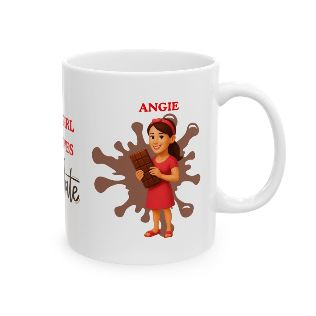 Personalised Chocolate Lover Mug, 11oz Coffee Cup, Gift for Her