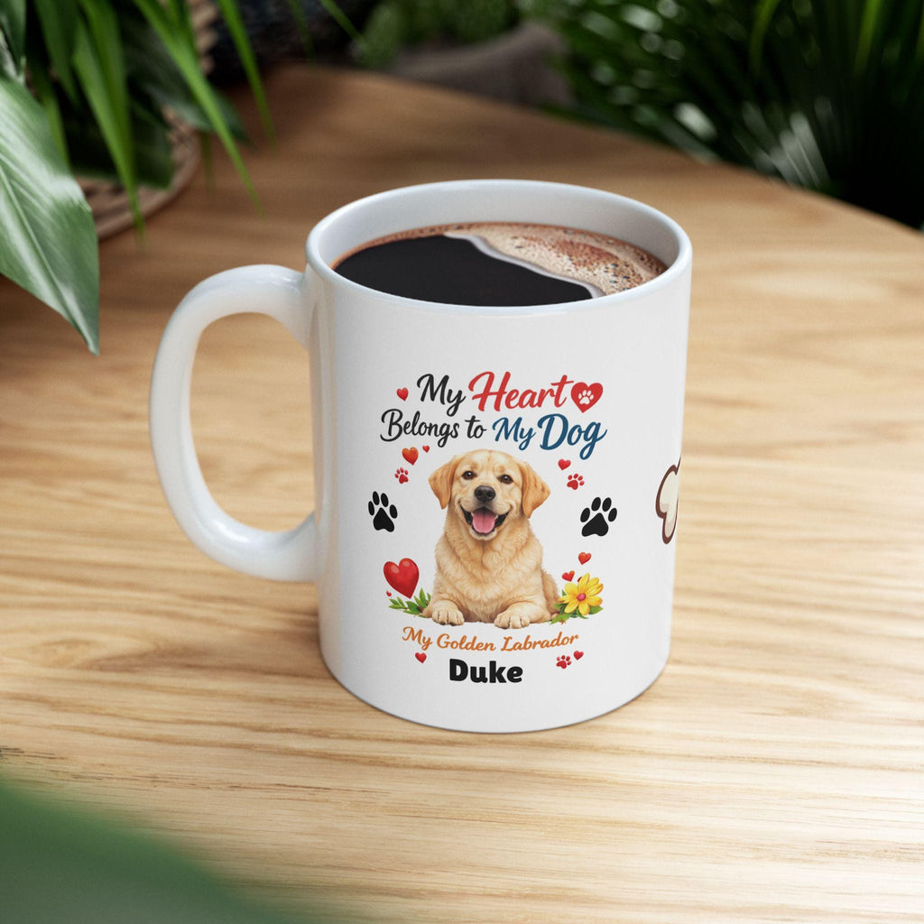 Labrador dog mug, personalised