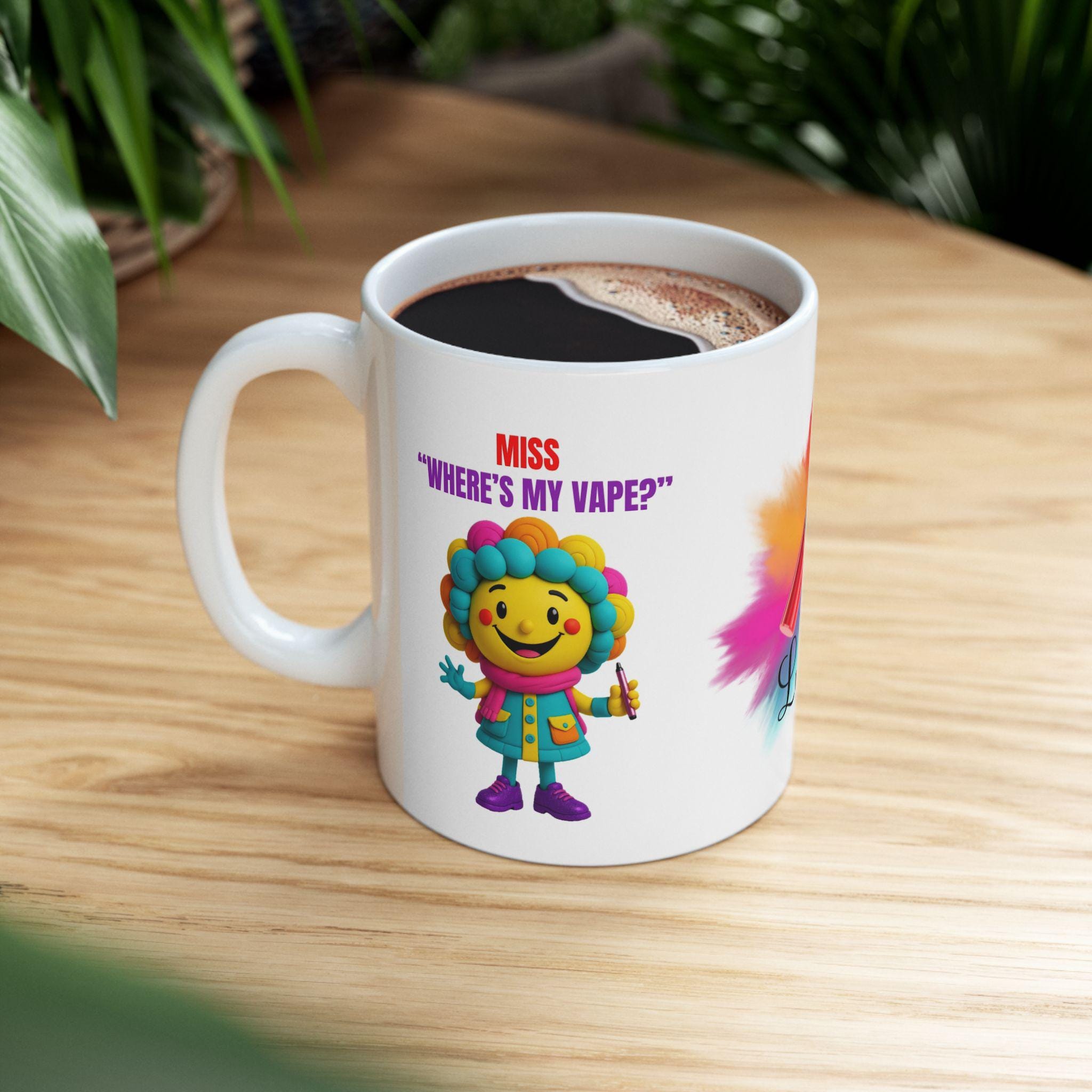 Personalised 'Miss Where's My Vape' Mug: Novelty Gift