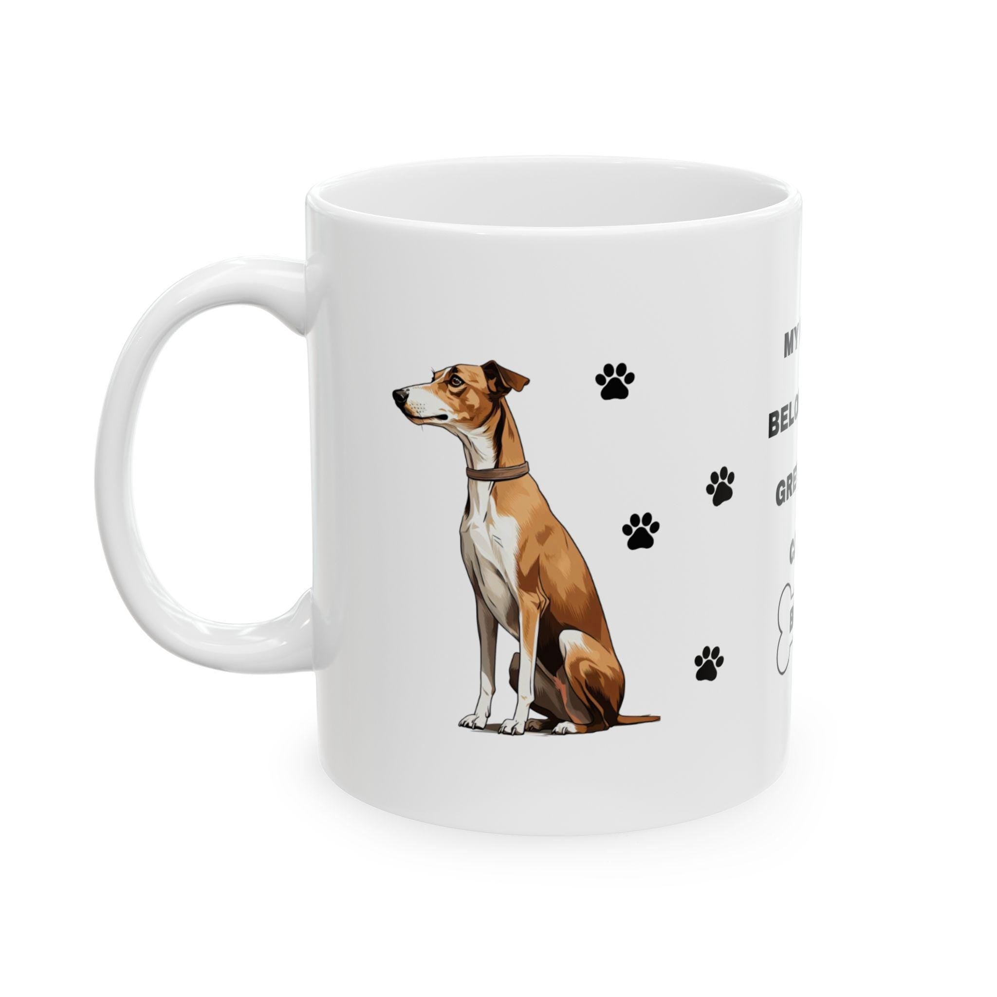 Personalised Grey Hound Mug: Dog Lover Gift