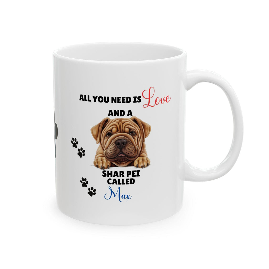 Personalised Shar Pei Mug: Dog Lover Gift