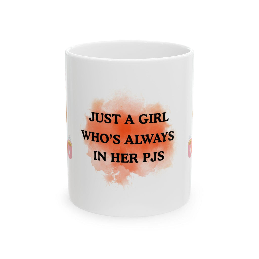 Just a girl who's always in her pjs, personalised, gift, nightwear.